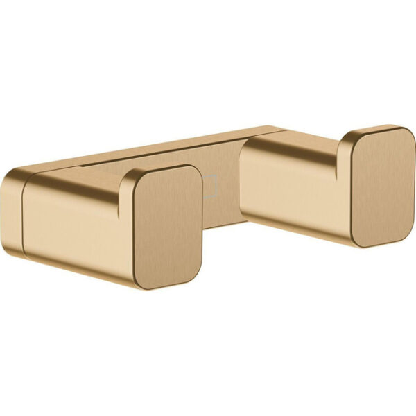 hansgrohe addstoris handdoekhaak dubbel brushed bronze sw651097