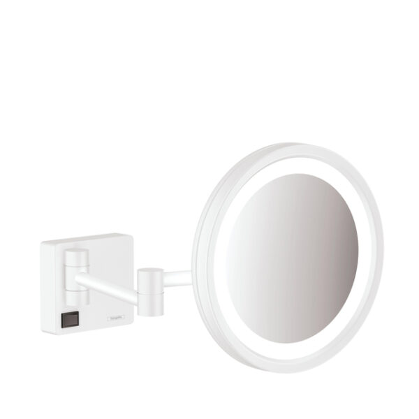 Hansgrohe Addstoris make-up spiegel led 3x vergroting mat wit 41790700