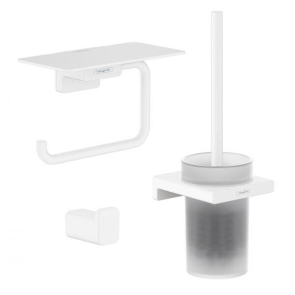 Hansgrohe Addstoris toiletaccessoireset - driedelig - Wit mat SW651158/SW651261/SW651245