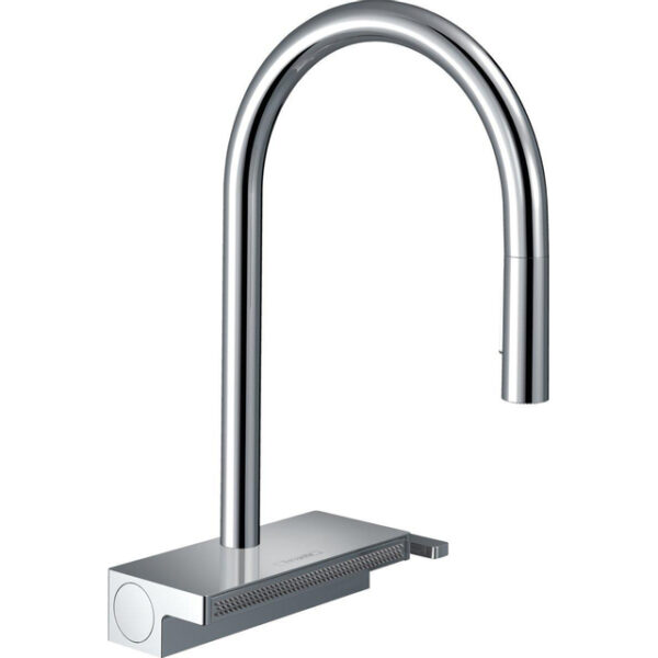 Hansgrohe Aquno 1-gr keukenkraan 170mm m/vuistdouche 3jet chr. 73831000