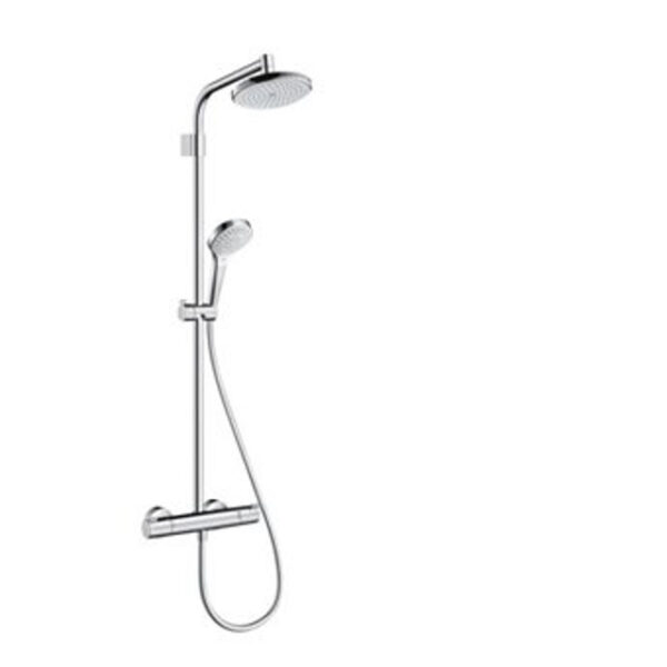 hansgrohe croma 220 vario top doucheset ecostat 1001 thermostatisch hoofddouche 22cm handdouche s multi chroom sw300090