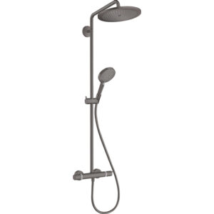 hansgrohe croma select s showerpipe ecosmart met thermostaat 28cm brushed black chrome sw451557