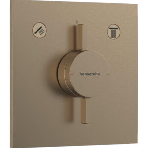 Hansgrohe Duoturn E inbouwkraan voor 2 functies brushed bronze 75417140