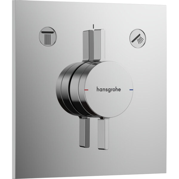 hansgrohe duoturn e inbouwkraan voor 2 functies chroom sw918661