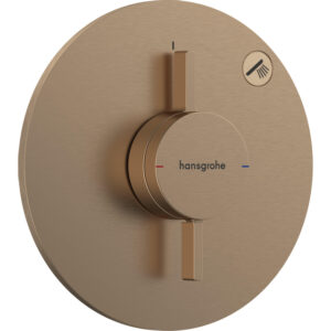 Hansgrohe Duoturn S inbouwkraan voor 1 functie brushed bronze 75618140