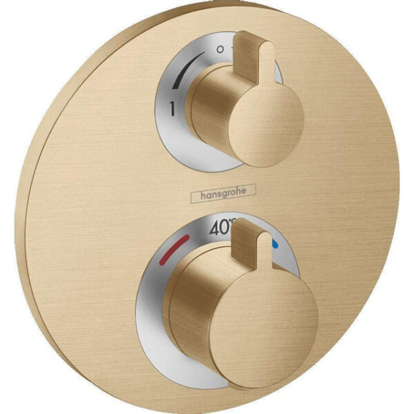 Hansgrohe Ecostat s thermostaat afdekset voor 2 funct brushed bronze 15758140