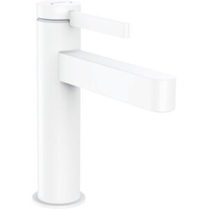 Hansgrohe Finoris wastafelkraan 110 met waste mat wit 76020700