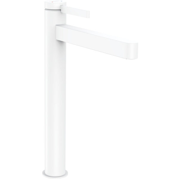 Hansgrohe Finoris wastafelkraan highriser 260 pop-up plug mat wit 76070700