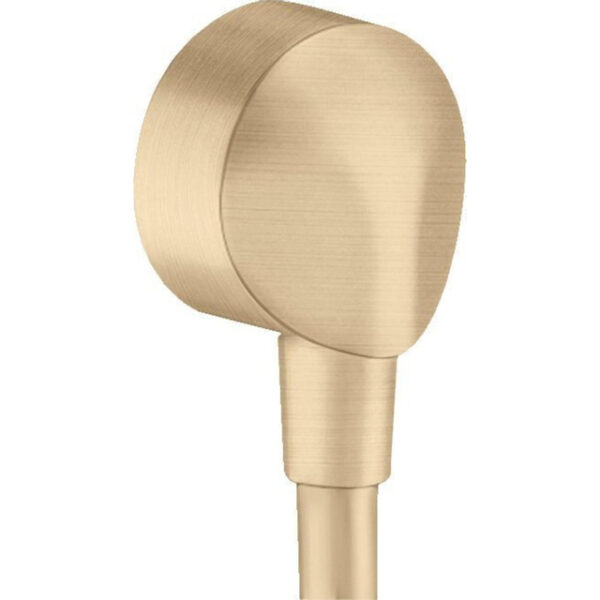 hansgrohe fixfit muuraansluitbocht zonder terugslagklep brushed bronze sw486454