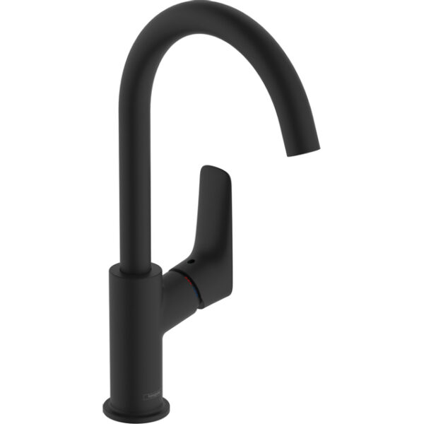 hansgrohe logis wastafelkraan 210 draaibare uitloop matzwart sw918458