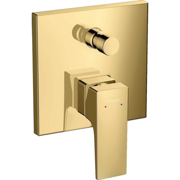 hansgrohe metropol afbouwdeel v. inbouw badkraan met omstel polished gold sw358674