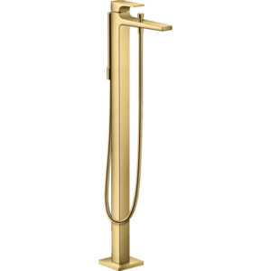 Hansgrohe Metropol afbouwdeel v. vrijstaande badkraan vloermontage met omstel met voorsprong vaste uitloop 23.5cm polished gold 32532990