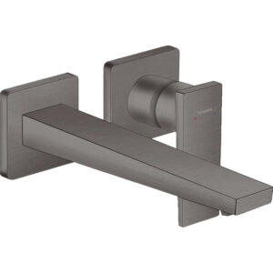 Hansgrohe Metropol afbouwdeel wandkraan met voorsprong uitloop 22.5cm brushed black chroom 32526340