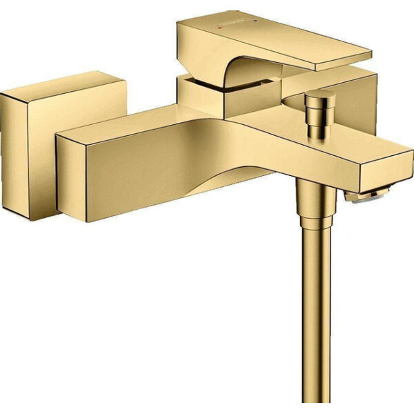 Hansgrohe Metropol badkraan met omstel met koppelingen polished gold 32540990