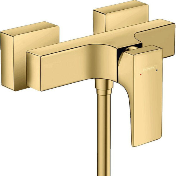 hansgrohe metropol douchekraan met koppelingen polished gold sw385572