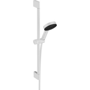 Hansgrohe Pulsify Select glijstangset 3jet Relaxation 10.5cm met glijstang 65 cm Mat Wit 24160700