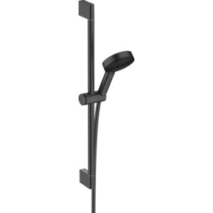 hansgrohe pulsify select glijstangset 3jet relaxation 10.5cm met glijstang 65 cm mat zwart sw651093