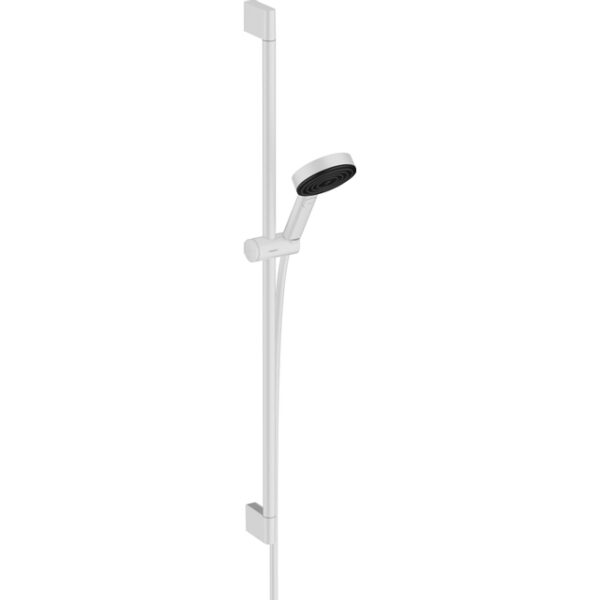 Hansgrohe Pulsify Select glijstangset 3jet Relaxation EcoSmart 10.5cm met glijstang 90 cm Mat Wit 24171700