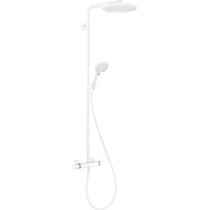 Hansgrohe Raindance Select Regendoucheset - thermostaat - hoofddouche 24cm - mat wit 27633700