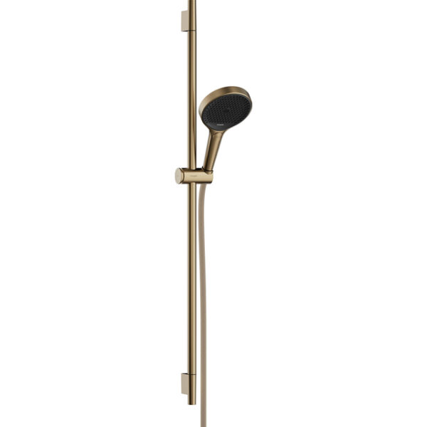 hansgrohe rainfinity glijstangset m. 130 3jet handdouche 90cm m. push schuifstuk en doucheslang 160cm brushed bronze sw918559