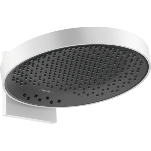 Hansgrohe Rainfinity PowderRain hoofddouche 360 3jet met douchearm 10-30° verticaal kantelbaar Ø36cm mat wit 26234700