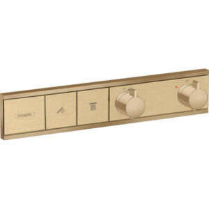 Hansgrohe RainSelect afbouwdeel v. inbouw douchekraan thermostatisch v. 2 functies 45.6x90cm brushed bronze 15380140