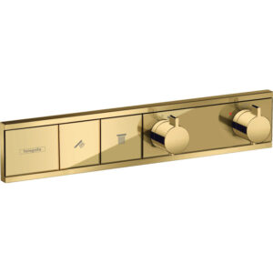 hansgrohe rainselect afbouwdeel v. inbouw douchekraan thermostatisch v. 2 functies 45.6x90cm polished gold sw385580