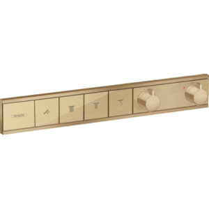 Hansgrohe RainSelect afbouwdeel v. inbouw douchekraan thermostatisch v. 4 functies 59.8x90cm brushed bronze 15382140