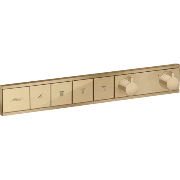 Hansgrohe RainSelect afbouwdeel v. inbouw douchekraan thermostatisch v. 4 functies 59.8x90cm brushed bronze 15382140