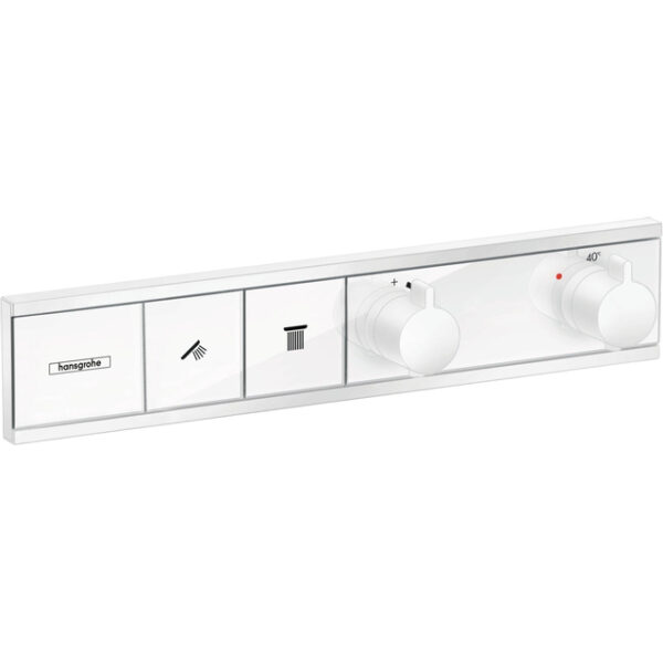 Hansgrohe RainSelect afbouwdeel voor inbouw douchekraan thermostatisch voor 2 functies 45.6x90cm mat wit 15380700