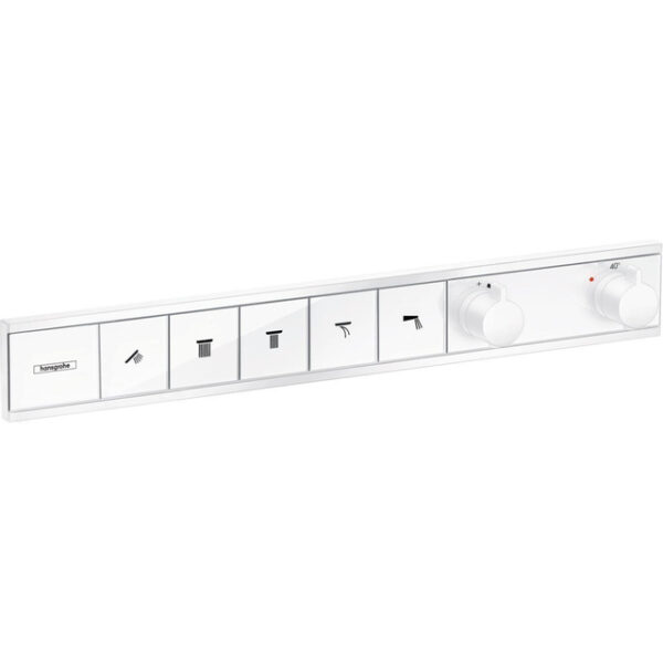 Hansgrohe RainSelect afbouwdeel voor inbouw douchekraan thermostatisch voor 5 functies 66.9x90cm mat wit 15384700