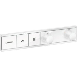 Hansgrohe Rainselect afdekset thermostaat 2 functies mat wit inclusief inbouwdeel SW297653/SW157096