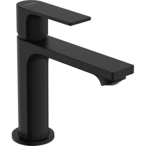 Hansgrohe Rebris E 1-gats wastafelkraan 110 coolstart m. waste ecosmart+ 4 l/min mat zwart 72589670