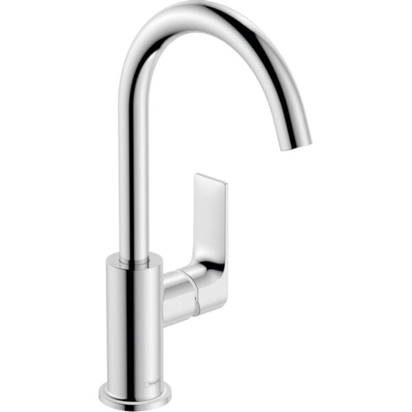 Hansgrohe Rebris E 1-gats wastafelkraan 210 m. draaibare uitloop m. waste chroom 72576000