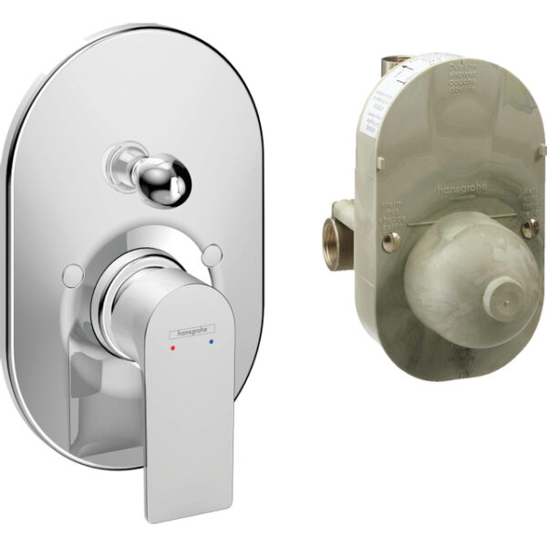 Hansgrohe Rebris e eengreeps inbouw badmengkraan set chroom 72458000