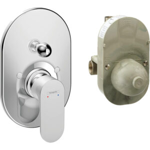 Hansgrohe Rebris s eengreeps inbouw badmengkraan set chroom 72448000