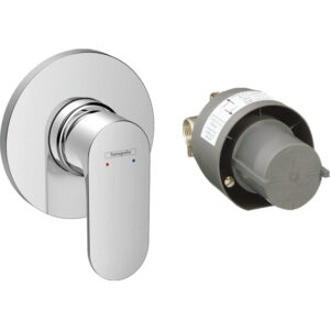 Hansgrohe Rebris s eengreeps inbouw douchemengkraan set chroom 72648000