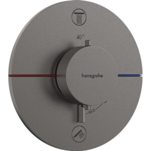 Hansgrohe Showerselect thermostaat inbouw voor 2 functies black chrome 15556340