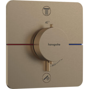 Hansgrohe Showerselect thermostaat inbouw voor 2 functies brushed bronze 15586140