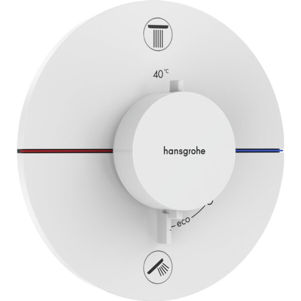 hansgrohe showerselect thermostaat inbouw voor 2 functies matwit sw917965