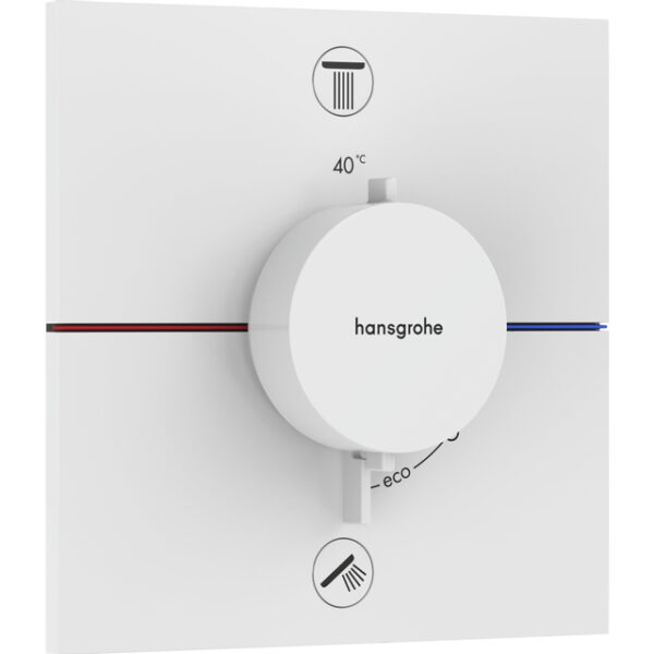 hansgrohe showerselect thermostaat inbouw voor 2 functies matwit sw918035