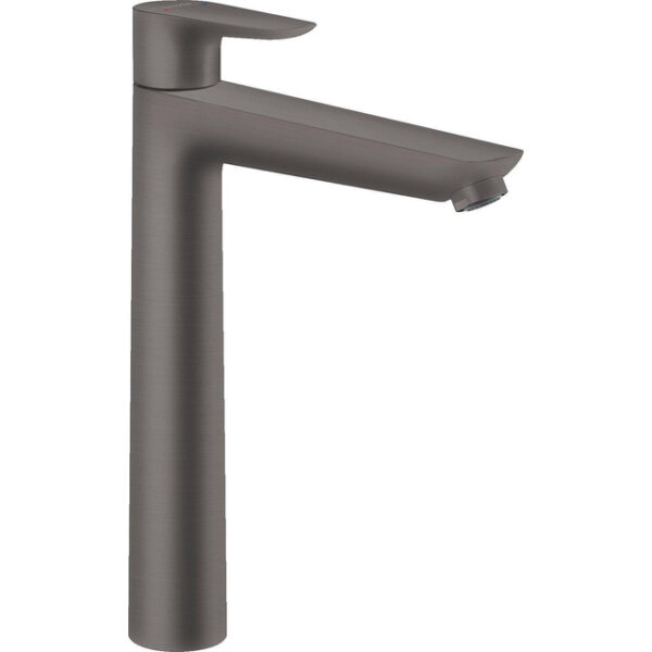 Hansgrohe Talis e 1-gr wastafelmkr 240 zo/afvoer brushed black chr 71717340