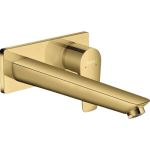 Hansgrohe Talis E afbouwdeel v. inbouw wastafelkraan met uitloop 22.5cm polished gold 71734990