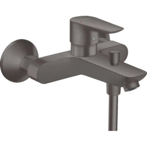 Hansgrohe Talis E badkraan met omstel met koppelingen brushed black chroom 71740340