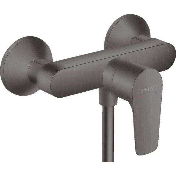 hansgrohe talis e douchekraan met koppelingen brushed black chroom sw490363