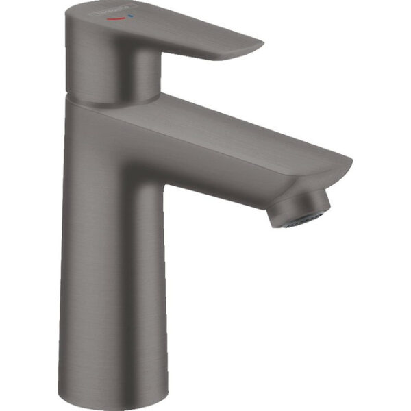 Hansgrohe Talis E ééngreeps wastafelmengkraan 110 CoolStart met pop-up afvoergarnituur Brushed Black Chrome 71713340