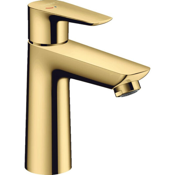 Hansgrohe Talis E wastafelkraan 110 CoolStart met waste polished gold 71713990