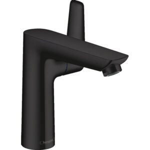 hansgrohe talis e wastafelkraan 150 met trekwaste mat zwart sw528873