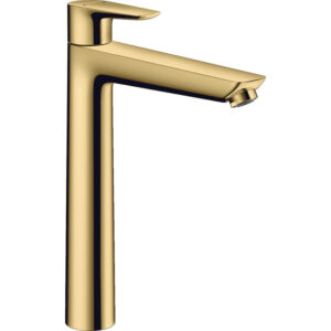 hansgrohe talis e wastafelkraan verhoogd 240 met waste polished gold sw297657