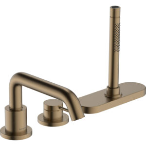 Hansgrohe Tecturis 3-gats badrandkraan en sbox brushed bronze 73447140